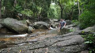 Waterfall  Koh Samui samui waterfall thailand [upl. by Asserat]