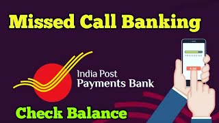 India Post Payments Bank Missed call banking in tamil  IPPB account balance check  Star Online [upl. by Rudie543]