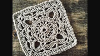 Granny square Cuadro de la abuela a crochet [upl. by Anikahs]