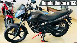 New Honda Unicorn 160 Bs6 Phase 2 Latest 2024 Model Complete information Price Mileage Features😱 [upl. by Nahaj]