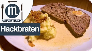 Hackbraten mit Sahnesoße und Ei [upl. by Skilken]