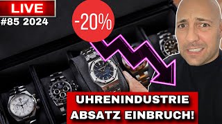 DER UHRENMARKT BRICHT ZUSAMMEN  Absatz minus der Schweizer Uhrenindustrie [upl. by Richara]