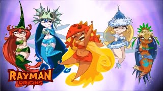 All Powers amp Nymphs  Rayman Origins [upl. by Acinoed98]