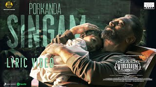 VIKRAM  Porkanda Singam Lyric  Kamal Haasan  Vijay Sethupathi  Lokesh Kanagaraj  Anirudh [upl. by Aknayirp]