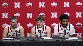 Nebraska Basketball Husker players talk seasonopening win [upl. by Clotilda309]