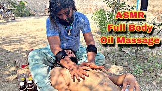 ASMR  FULL BODY MASSAGE BY BANGALI BABA  Relax and Enjoy With Belly Rubs [upl. by Vharat]