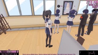 New Little Update Occult Club Routine  Yandere Simulator [upl. by Eltsirc]