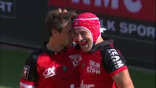 TOP 14  Essai de Gabin VILLIERE RCT  RC Toulon  ASM Clermont [upl. by Ryle]