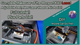 Upgrading the Monport 40W Co2 changing the laser head air assist and more 1 Requested Video [upl. by Pulchia]