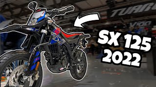 Nuova APRILIA SX 125 2022 4T Walkaround Eicma 2021 [upl. by Lundberg579]