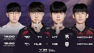 Bình Luận Tiếng Việt T1 vs KT  HLE vs NS  Tuần 3 Ngày 4  LCK Mùa Hè 2024 [upl. by Pembroke]