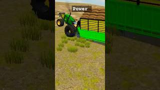 John Deere tractor power 👑🤯 subscribe to my channel ❤️💪indian gaming shorts [upl. by Ahsotan]