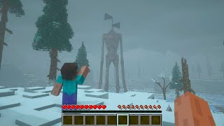 WE ARE TRYING TO HIDE FROM SIREN HEAD IN MINECRAFT [upl. by Herwig]