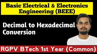 Decimal to Hexadecimal Conversion  Number Conversion  Basic Electrical amp Electronics Engineering [upl. by Resarf113]