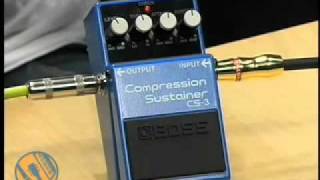 Boss CS3 Compression Sustainer Stompbox Walkthrough Video [upl. by Blackstock]