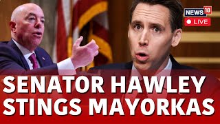 US News Live  Hawley Questions Mayorkas On Revoking ProHamas Students Visas  Palestine  N18L [upl. by Hgeilyak22]