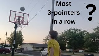 The most 3pointers I ever made in a row no rebounder [upl. by Mcintyre]