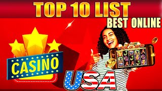 TOP 10 List of Best Online Casinos USA in 2024 [upl. by Oah]