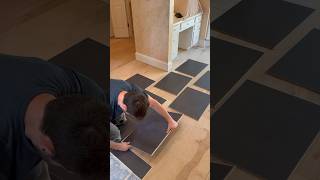 LVT Install 5G Locking System flooring installation floorworld lvp floorsystems floorlayer [upl. by Aryamo]