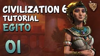 Civilization 6 Tutorial Egito 01  Como Jogar Civ 6 Português PTBR [upl. by Acherman]