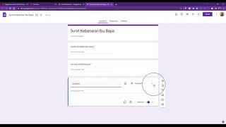 Cara Buat Borang Online Guna Google Form [upl. by Rochelle651]