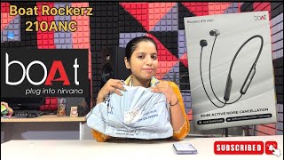 boAt rockerz 210 ANC unboxing  Realme Dominate 1500 rupees Budget I Full Review I 40hours backup [upl. by Hgieliak]