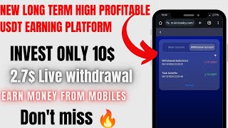 Minimum deposit amount 10USDT minimum withdrawal amount 27USDT [upl. by Wyck]