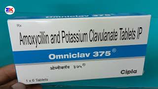 Omniclav 375 Tablet  Amoxicillin and Potassium Clavulanate Tablet  Omniclav 375mg Tablet Uses [upl. by Atalie]