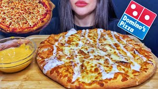 ASMR DOMINO’S CHEESE BURST PIZZA MUKBANG No Talking EATING SOUNDS [upl. by Hoshi]