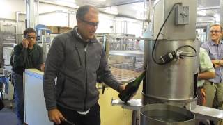 Schramsberg Vineyards Winemaker Keith Hock Disgorges a bottle of Sparkling Wine [upl. by Lorrayne]