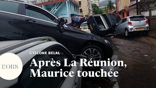 Cyclone Belal  lîle Maurice touchée par de fortes inondations [upl. by Akired]