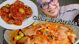 Carne alla Pizzaiola TENERISSIMA Ricetta FACILE e VELOCE [upl. by Guillemette]