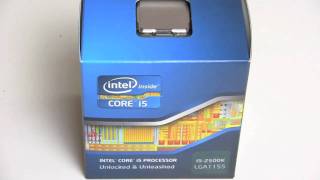 intel i5 2500k Sandy Bridge Unboxing German [upl. by Nyleahcim340]