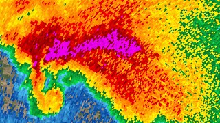 2024 Olustee Oklahoma Supercell Radar Loop [upl. by Tnomad]