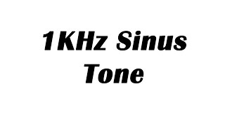 1KHz Sine Wave Test Tone 1 Hour [upl. by Ellierim]