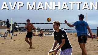 AVP Manhattan Qualifying Match HarrisonAdamsen v FieldShavit [upl. by Martinic]