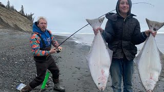 Halibut Fishing From Shore 🎣 Vs Boat🛥 What Would You Choose [upl. by Ahrat]