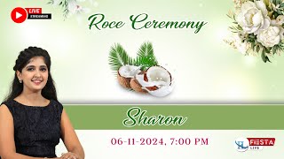 Roce Ceremony Of Sharon  LIVE From Belthangady [upl. by Moina]