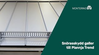 Montering Snörasskydd galler till Plannja Trend [upl. by Terryl]