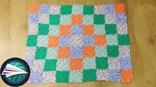 Baby Deken Haken  Patchwork deken zelf maken  C2C Deken haken  Deken haken met een leraar [upl. by Safier]