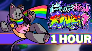 NYAN  FNF 1 HOUR SONG Perfect Loop VS Nyan Cat V1 FULL WEEK I Nyan Cat Meme I FNF Mods [upl. by Daza]