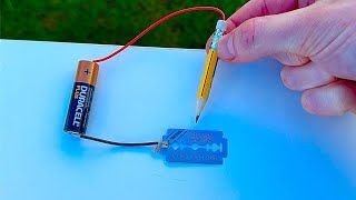 How To Make Simple Pencil Welding Machine At Home With Blade  Diy 12V Welding Machine [upl. by Llemor]