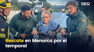 Así fue el rescate de las personas atrapadas en Es Mercadal Menorca por la DANA [upl. by Martica]