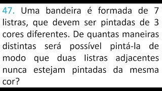 QUESTÃO 47  Arranjos [upl. by Dorraj]