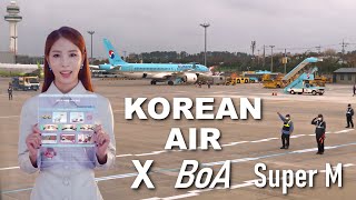 Korean Air Safety Video X Super M BoA Announcement  대한항공 기내 안전 비디오 보아 실제 안내방송 [upl. by Jedlicka]