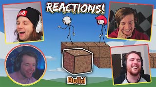 Youtubers React To Build Minecraft Reference Henry Stickmin  Completing The Mission [upl. by Anihta]