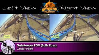 Left and Right POV of GateKeeper at Cedar Point [upl. by Daphna]