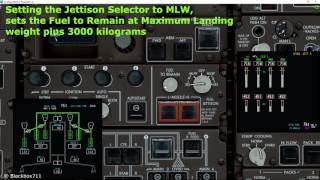 PMDG 747400 Fuel Jettison [upl. by Aicak]