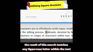 Using Square Brackets in Wildcards Search in MS Word [upl. by Zimmer]