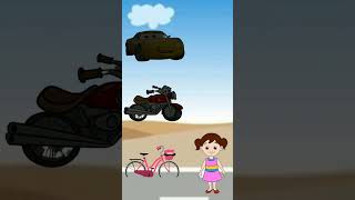 मेरी साइकिल कोनसी हैं। mini wood cartoon Youtubeshortsviralshortscartoonshorts2danimation [upl. by Sukram648]